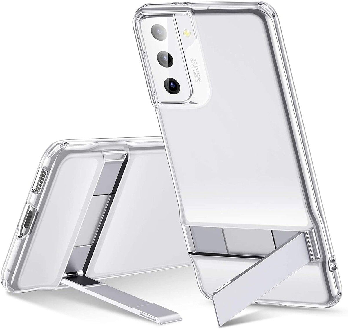 This case from ESR adds a kickstand to the classic clear, clear shell design (also available as a clear black option) and can also be quite cheap compared to other official options that also have a kickstand.
