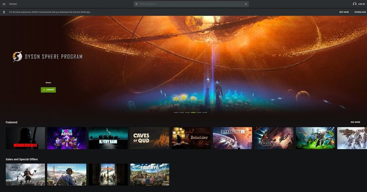 Geforce now best sale en navegador