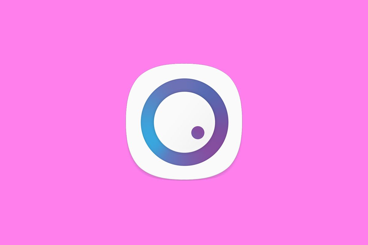 Samsung SoundAssistant icon on pink background