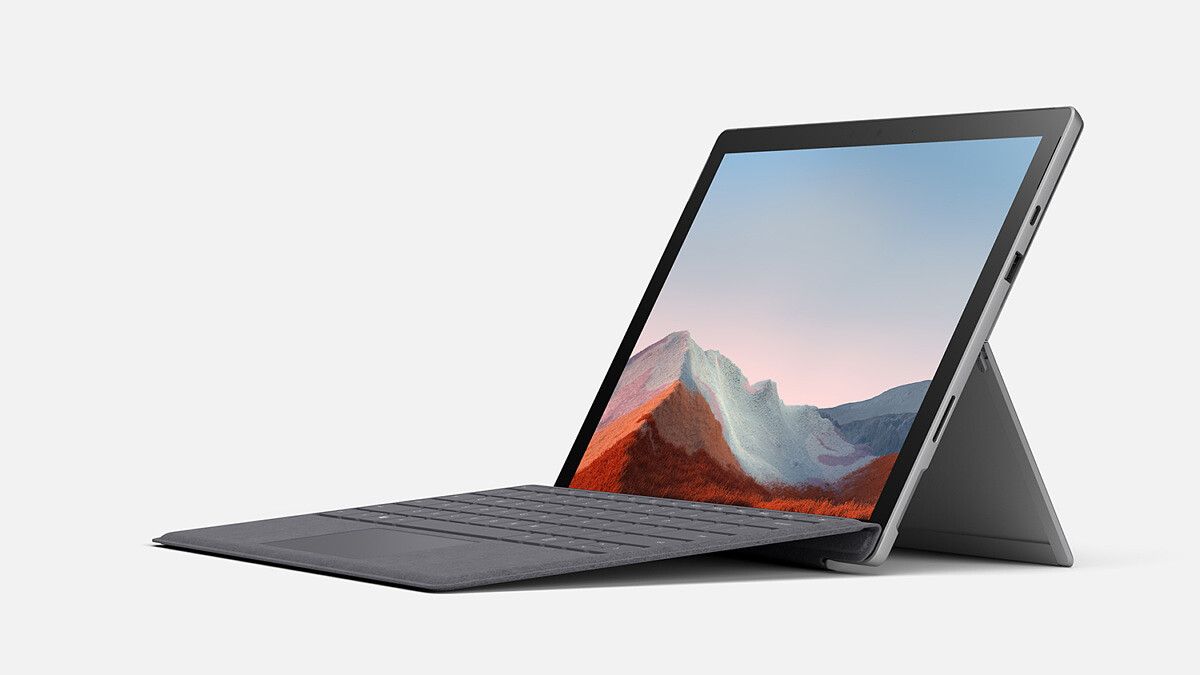 The Surface Pro 7+ has similar internal specs to the Pro 8, buit has the more classic Surface design with a smaller screen. This pack includes a Type Cover, and it costs just $699.99.