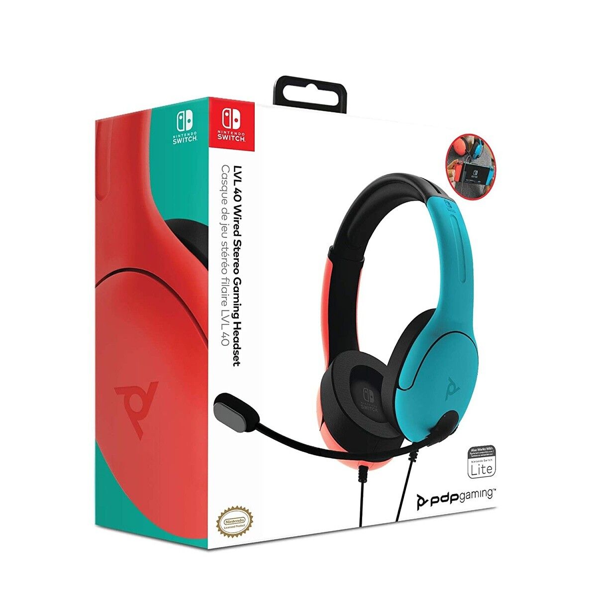 You can never go wrong with officially licensed gear. The PDP Switch gaming headset does everything you need it to do for the Switch's handheld mode, and the color scheme will match your Neon Switch.
