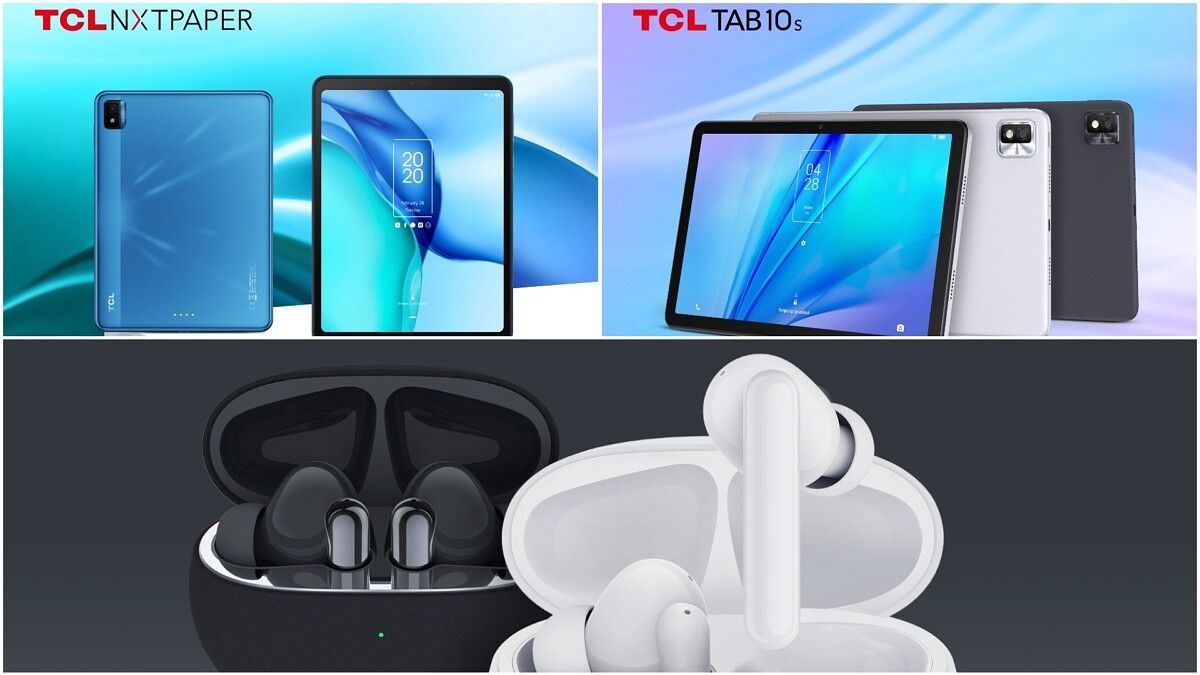TCL NXTVISION, TCL Tab 10s, TCL MoveAudio S600 TWS