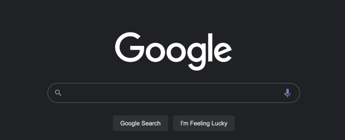 Google Search Dark mode