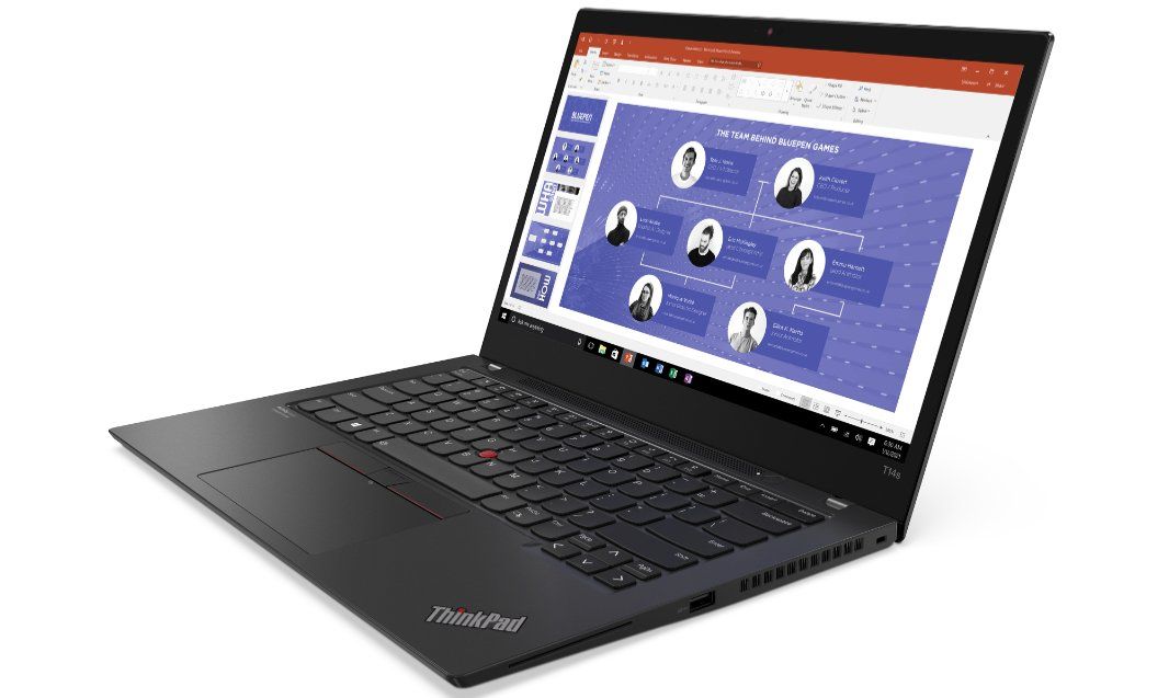 The Lenovo ThinkPad T14s Gen 2 is a thin and light laptop featuring Intel Tiger Lake processors. It can be configured with up to a 4K display and 5G support.
