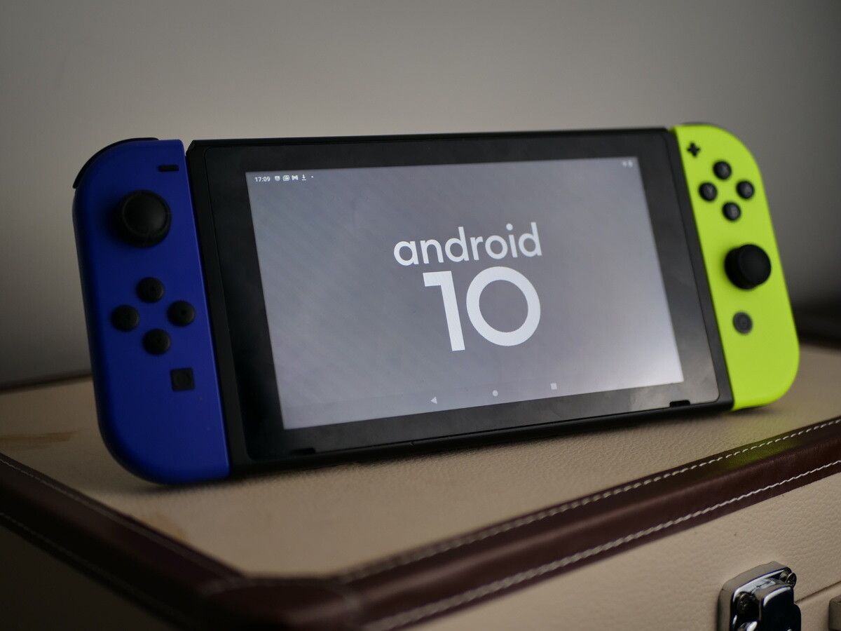 The Nintendo switch gets stock android via a custom rom