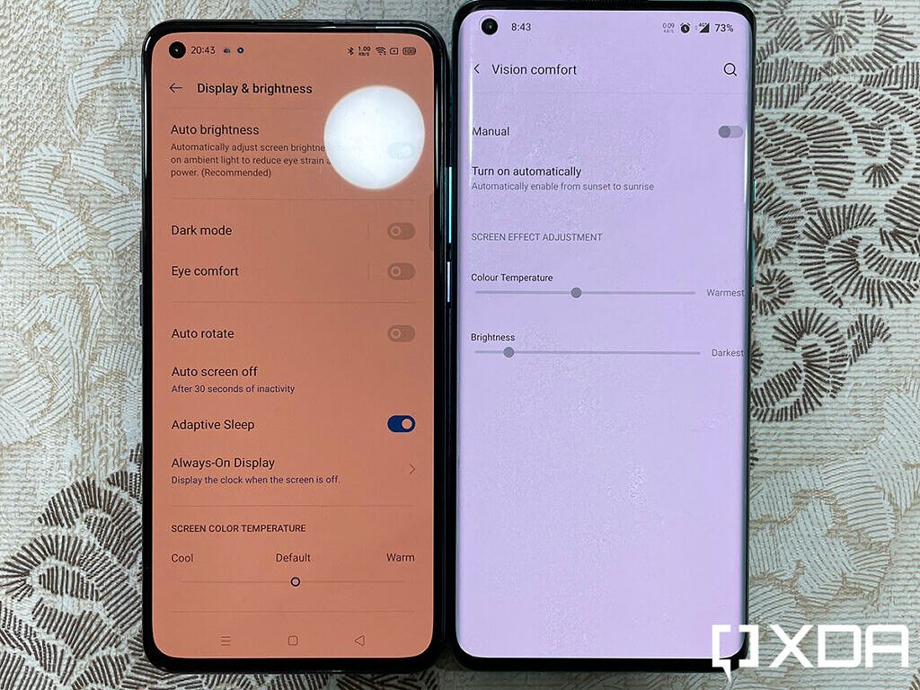 Realme X7 Pro and OnePlus 8 Pro side by side