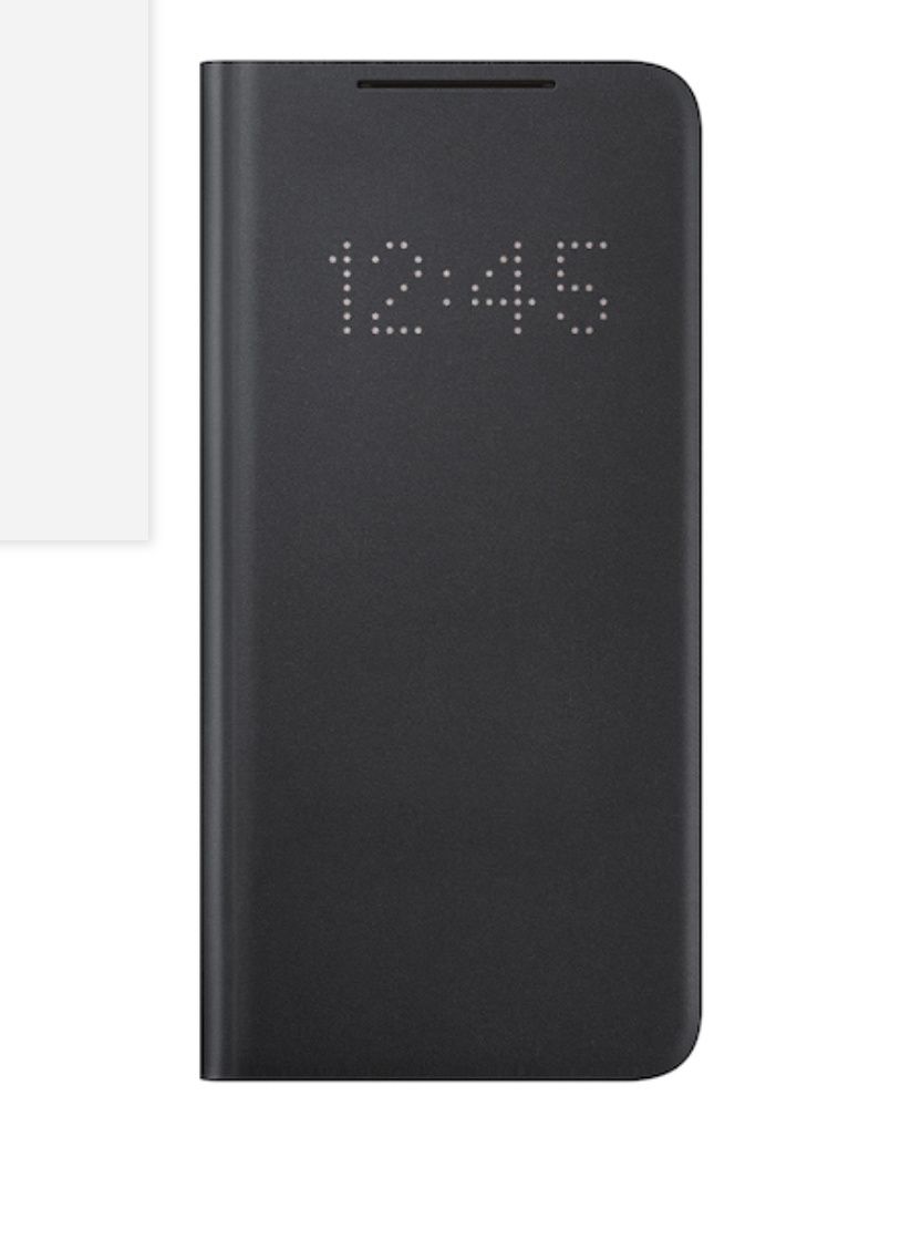 The LED Wallet Cover from Samsung has an antimicrobial coating that prevents microbial growth, touch controls for answering and rejecting phone calls, personalizable icons, LED notifications, and a card pocket. You can get the case in black, pink, violet, and gray.