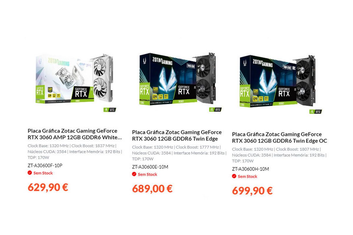 NVIDIA RTX 3060 inflated pricing