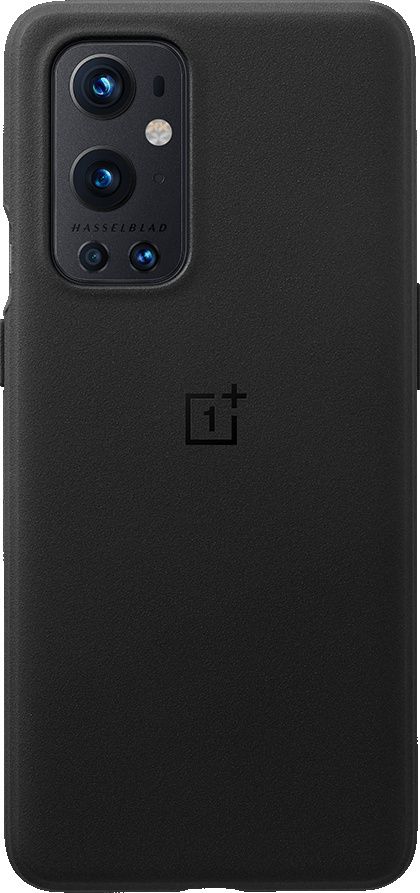 OnePlus has sold Sandstone cases for its phones for years, and this OnePlus 9 Pro version is available in black or 'rock gray' (read: light blue).