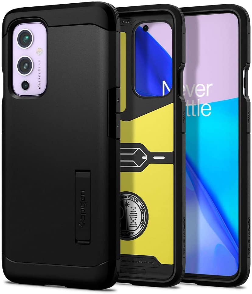 If OnePlus’ official cases are too expensive for you, you might want to check out this Spigen Tough Armor case. Made out of TPU and Polycarbonate, the case has lifted edges around the camera and screen for added protection along with a reinforced kickstand that lets you enjoy your favorite show hands-free.