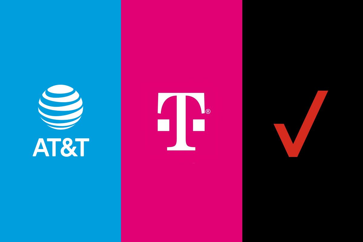 ATT T-Mobile Verizon logos FCC