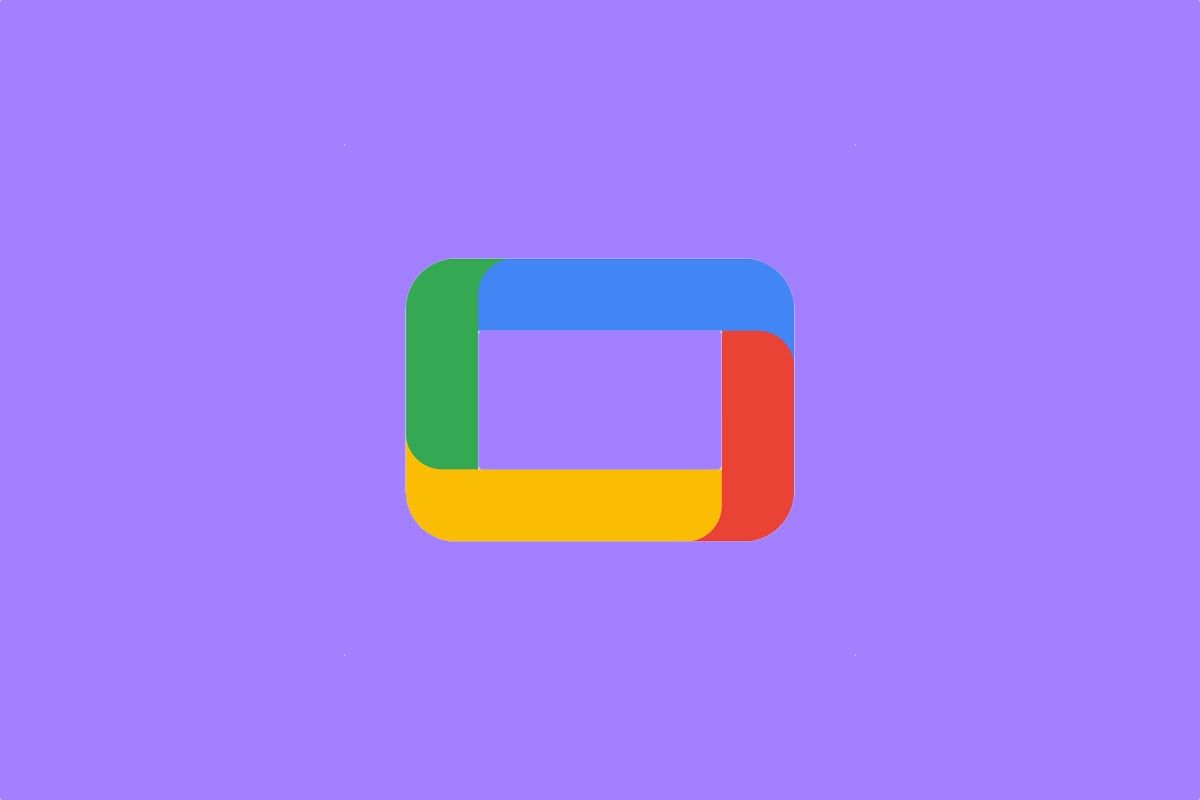 Google TV app logo on purple background