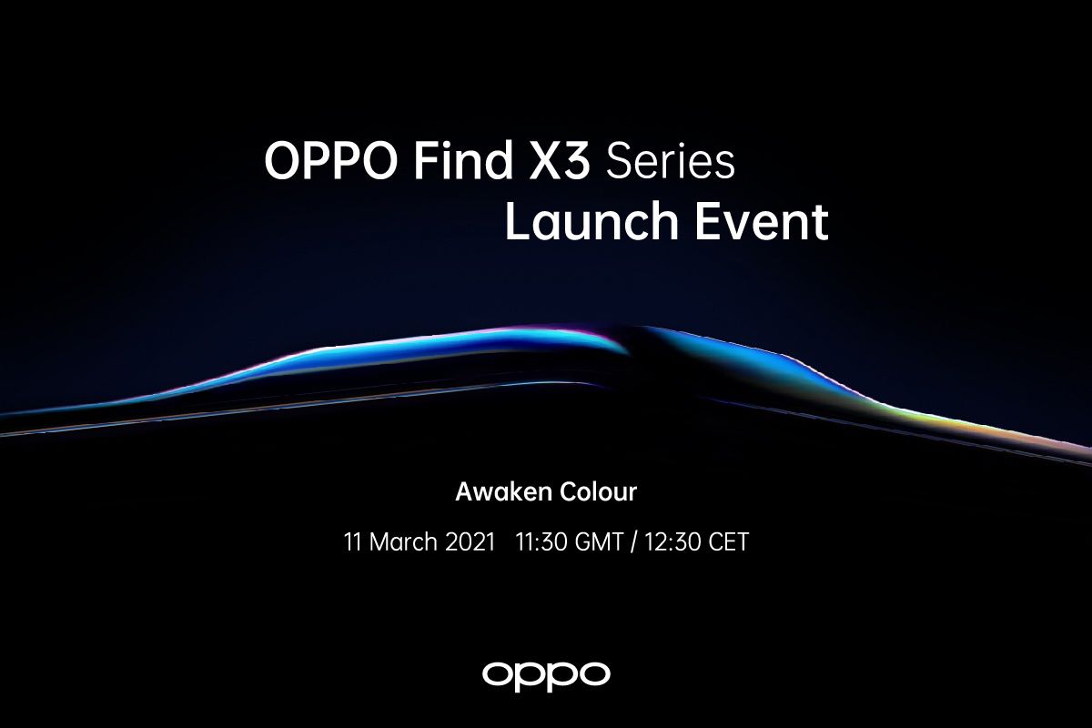 OPPO Find X3 series launch poster