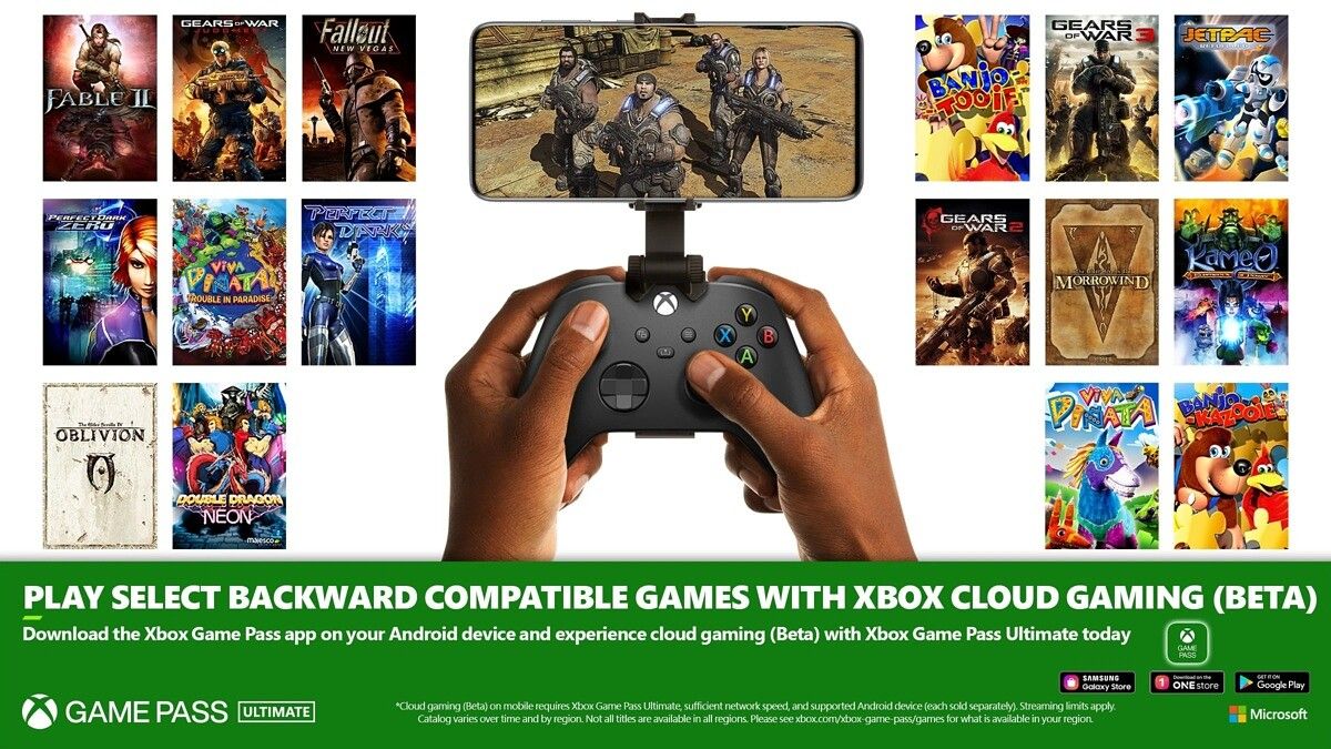 Xbox Cloud Gaming retro games