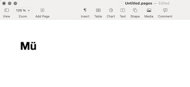 How to easily insert special characters on an Apple Mac