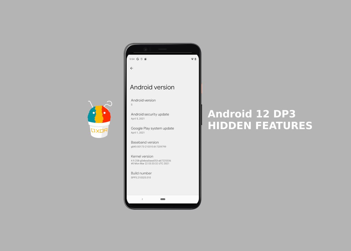 Android 12 DP3 hidden features