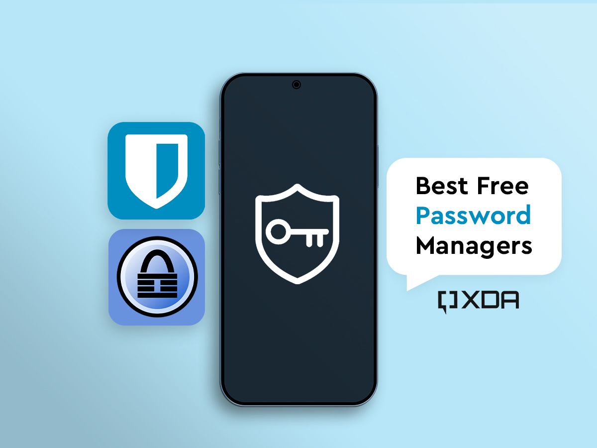 Best free password manager app featured image with logos
