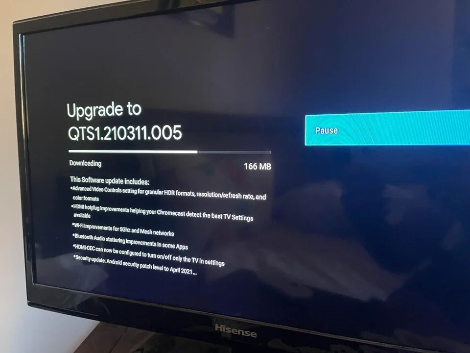 Chromecast with Google TV update