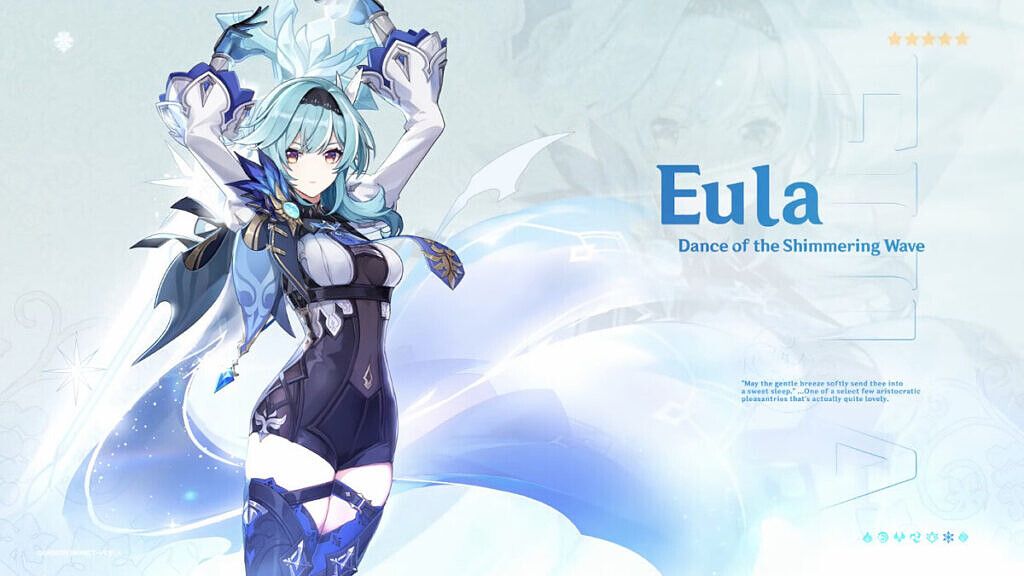 Eula character for Genshin Impact