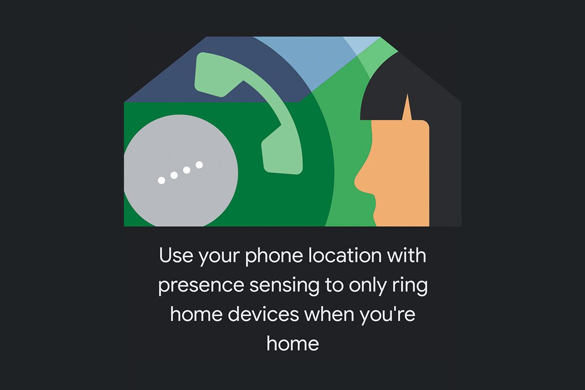 Google Home v2.36 provide phone location access to disable incoming call alerts on home devices automatically