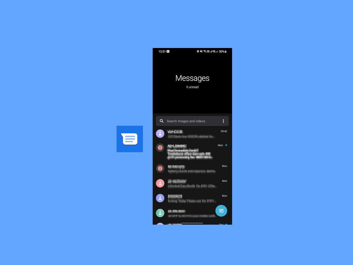 Google Messages One UI design