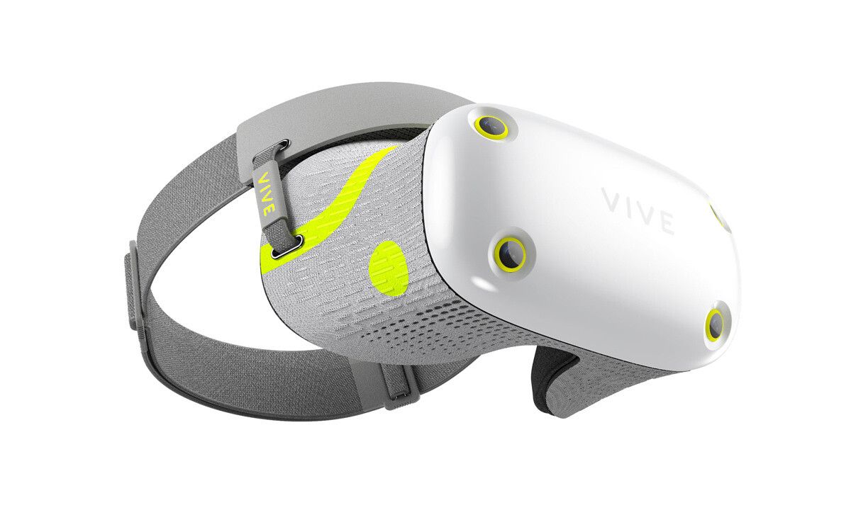 HTC Vive Air VR headset concept on white background