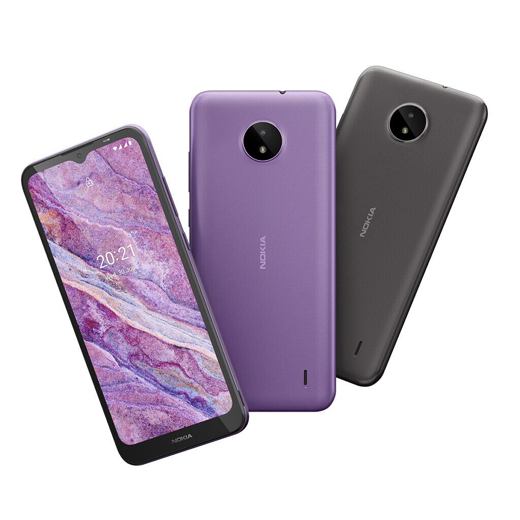 Nokia C10 lilac purple gray