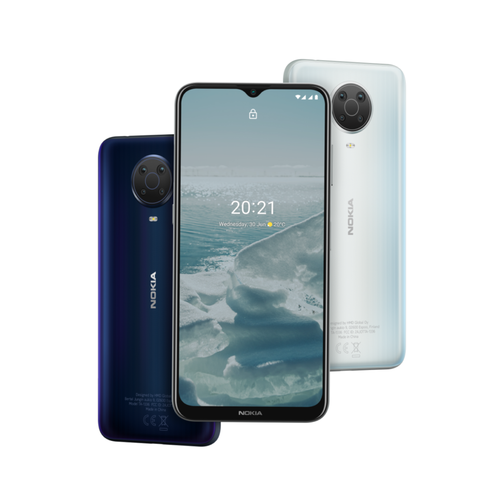 Nokia G20 blue and white