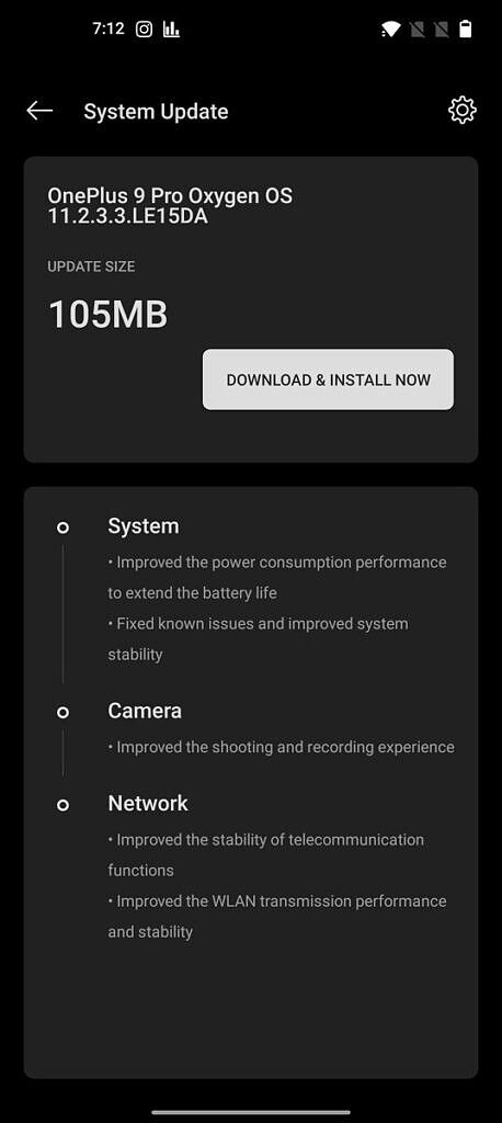 OnePlus 9 OnePlus 9 Pro OxygenOS 11.2.3.3