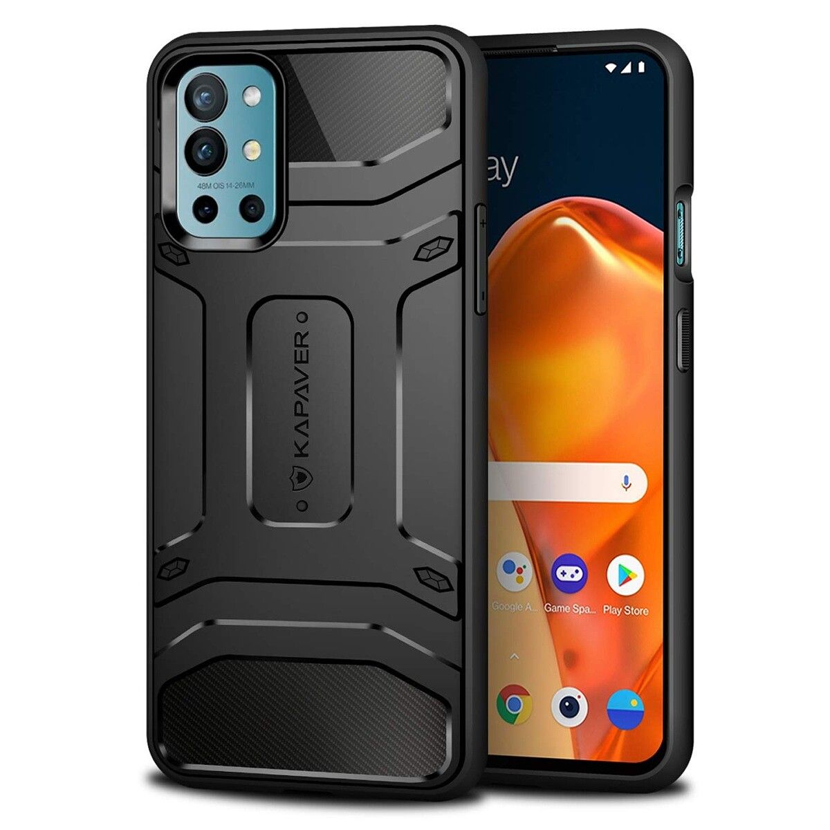 Is Butterfingers your middle name? Don't worry, the KAPAVER rugged case for OnePlus 9R is designed to protect your phone against drops. It also offers a good grip when holding the phone.