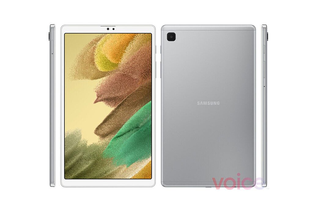 Samsung Galaxy Tab A7 Lite leaked render white