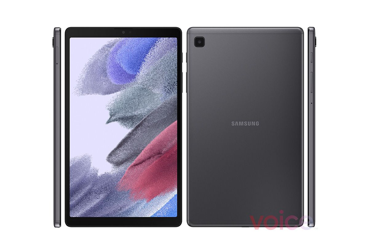 Samsung Galaxy Tab A7 Lite leaked render black