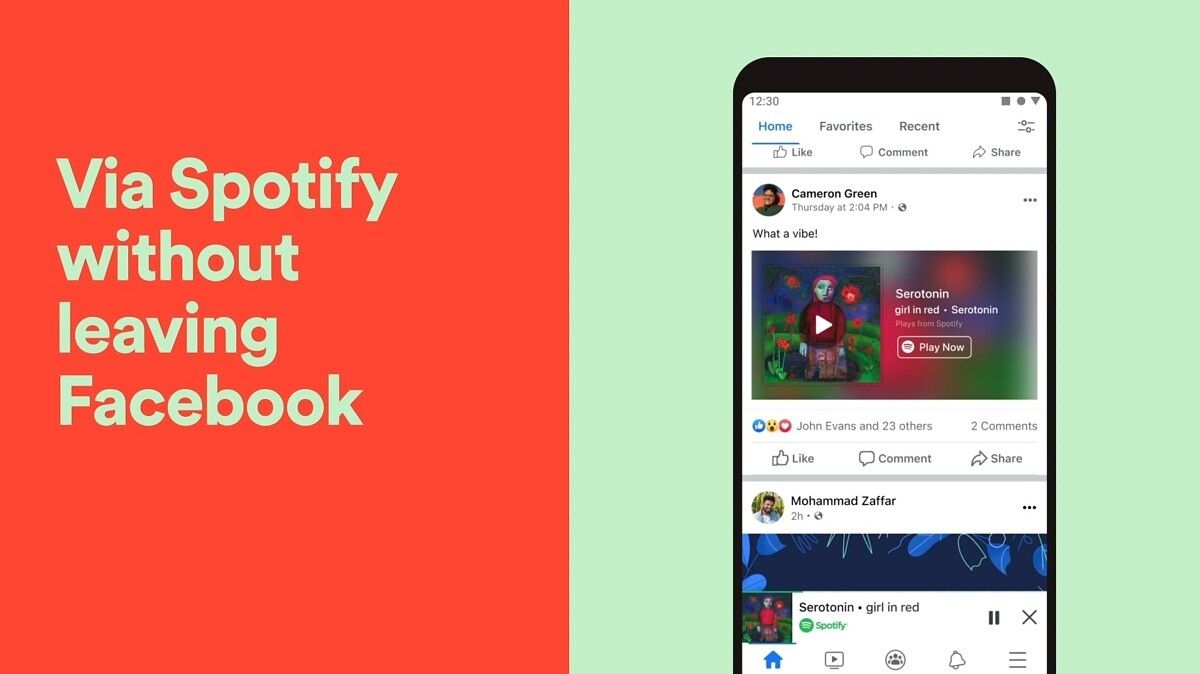 Spotify and Facebook