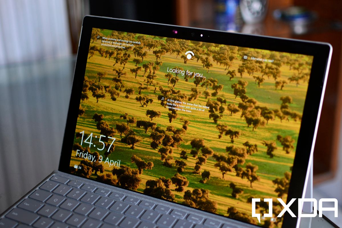 Windows Hello face recognition on Surface Pro