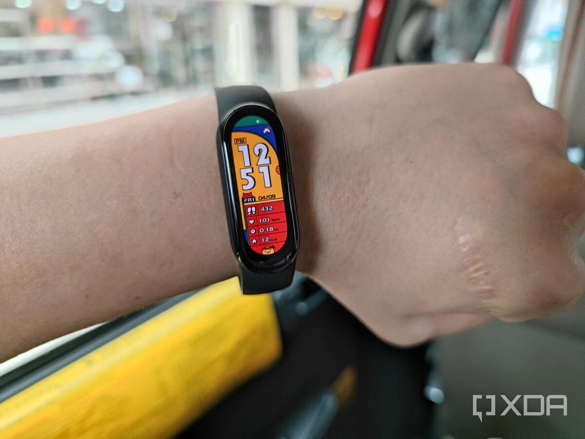 The Xiaomi Mi Band 6 with a larger screen.