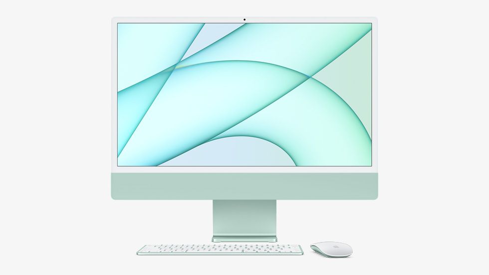 This iMac is a mighty desktop computer that comes in seven different color options.  It is powered by the Apple M1 chip.
