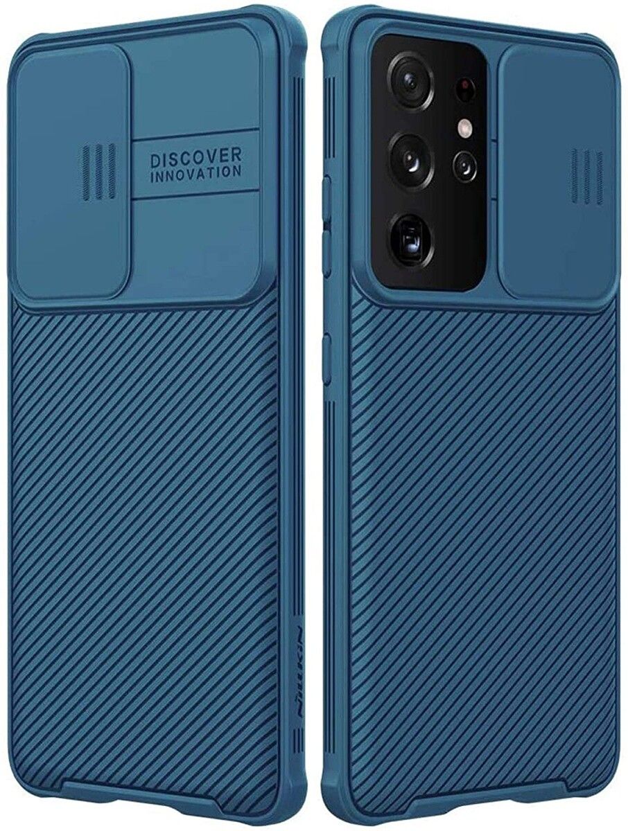 Pengaturan kamera Galaxy S21 Ultra sangat menakjubkan, jadi Anda mungkin ingin mempertimbangkan casing yang melindunginya.  Tas Imluckies memiliki penggeser yang dapat menutupi kamera ponsel Anda saat tidak digunakan.  Geser saja saat Anda ingin mengambil gambar dan Anda siap melakukannya.