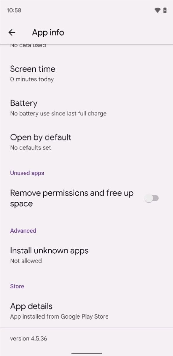 App hibernation in Android 12 frees up space from unused apps