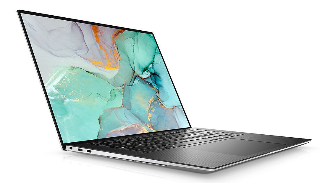 Dell XPS 15 9510 angled view