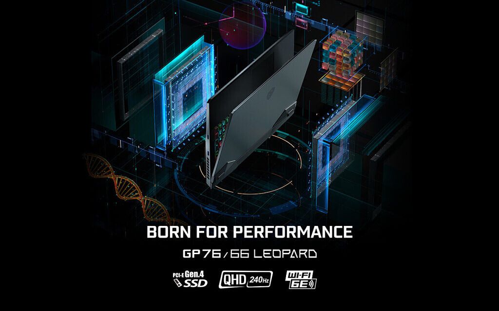 MSI GP76 and GP66 with Born for Performance text