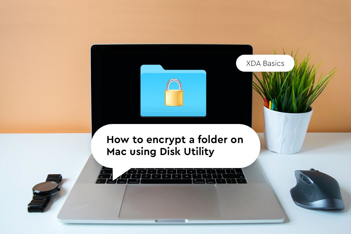 to encrypt a folder on an Apple using Disk Utility