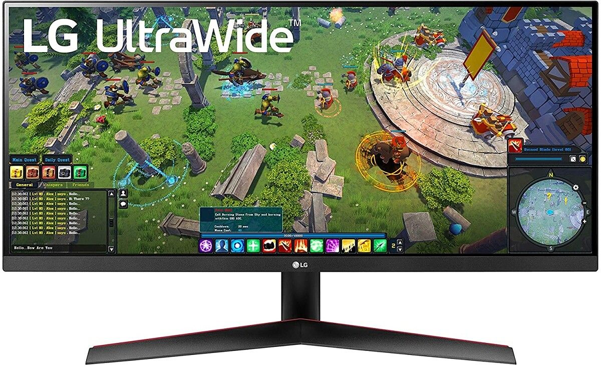 The LG 29-inch ultrawide monitor should be great for users looking for loads of screen real estate. It comes with a 29-inch wide IPS panel offering a full-HD (2560 x 1080) resolution, 21:9 aspect ratio, 99% coverage of sRGB color gamut, HDR10, and AMD FreeSync.