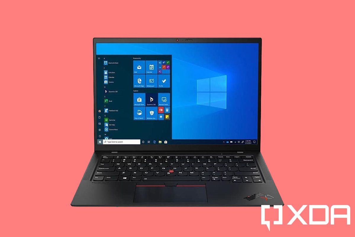 Lenovo ThinkPad Carbon X1 Gen 9 red background