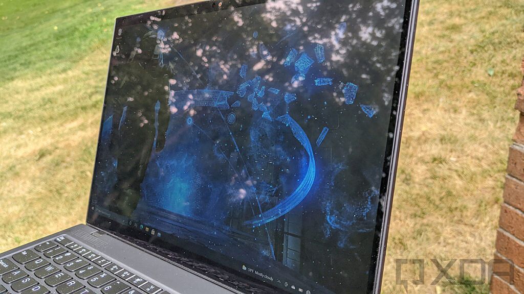 Side view of Lenovo ThinkPad X1 Nano screen