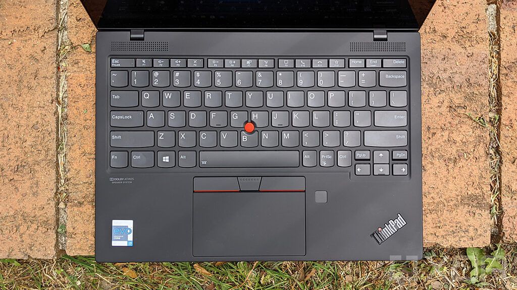 Top down view of Lenovo ThinkPad X1 Nano keyboard