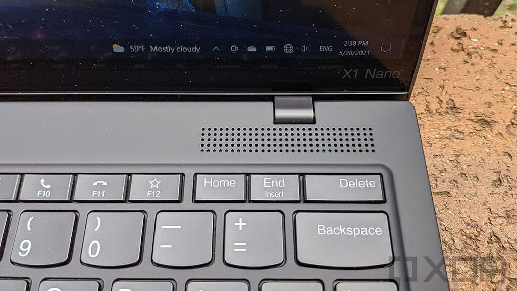 Close up of Lenovo ThinkPad X1 Nano speaker