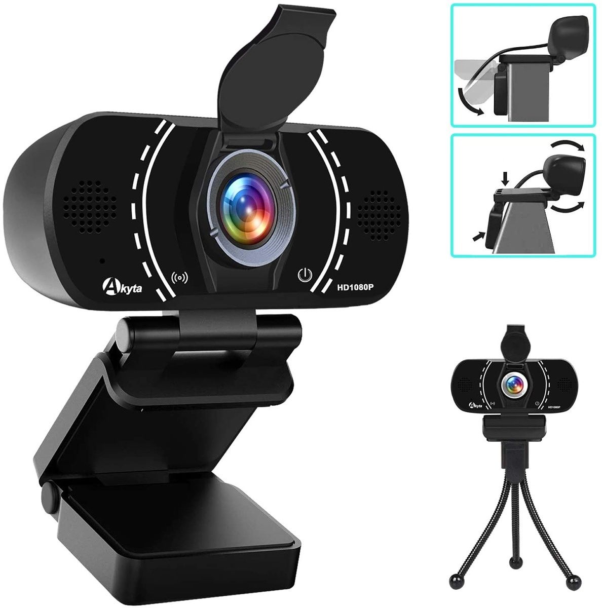 If you want to fit more people into the frame for a group video call, this is the webcam for you. It has a large 110-degree FoV and comes with a privacy cover and a tripod in case you don't want to mount it on your monitor.