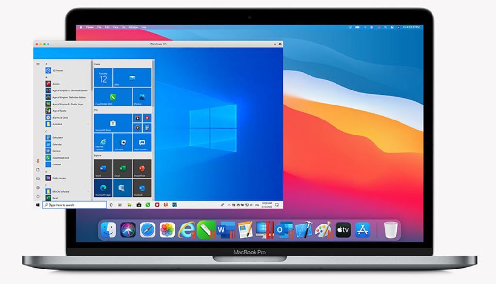 Parallels Desktop virtualization software for running Windows or Linux on macOS. The latest version also supports Apple Silicon Macs and Windows on Arm.