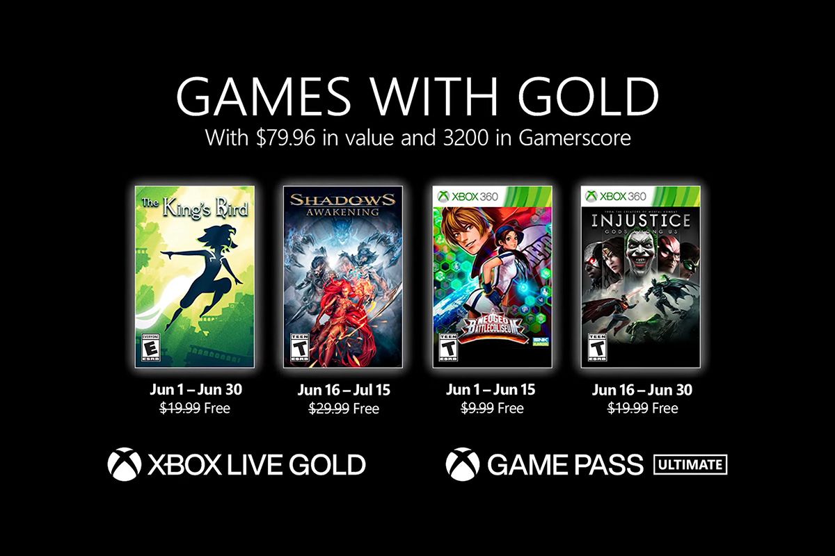 Odysseus ras Muildier Xbox Games with Gold are getting four new titles for the month of June