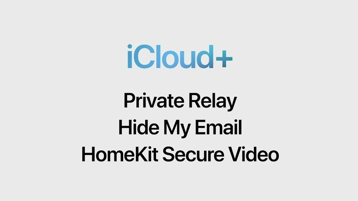 iCLoud+ private relay, hide my email, and homekit secure video features
